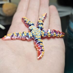 3D printed multicolor starfish